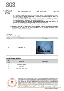 sgs certification of resistance tubes