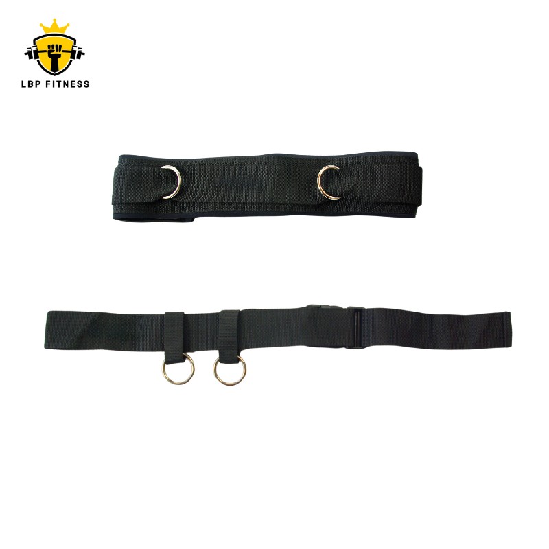 waist belt with neoprene and metal rings