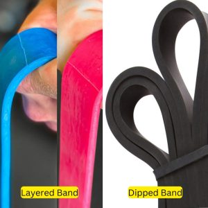 layered and dipped resistance bands