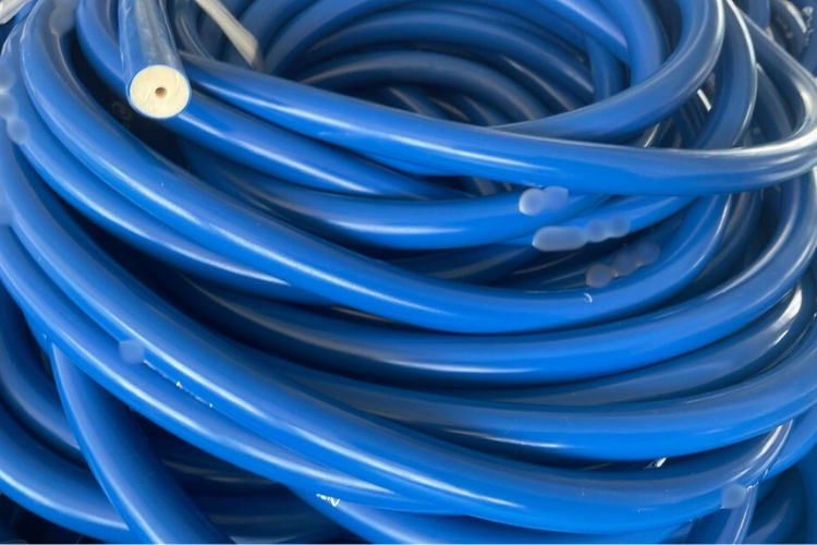 dipped blue speargun rubber production