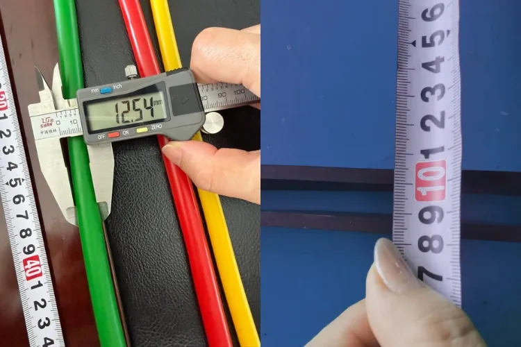tpe resistance bands size thickness checking